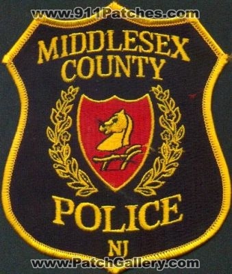 Middlesex County Police
Thanks to EmblemAndPatchSales.com for this scan.
Keywords: new jersey