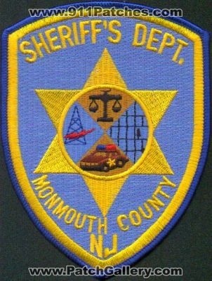 Monmouth County Sheriff's Dept
Thanks to EmblemAndPatchSales.com for this scan.
Keywords: new jersey sheriffs department