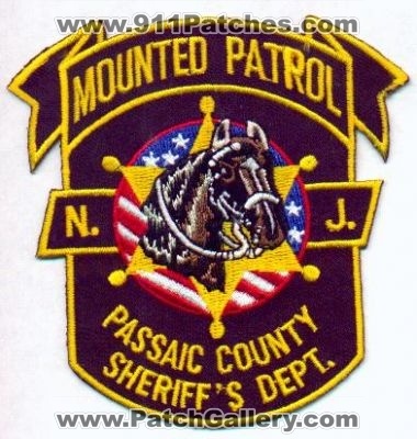 Passaic County Sheriff's Dept Mounted Patrol
Thanks to EmblemAndPatchSales.com for this scan.
Keywords: new jersy sheriffs department