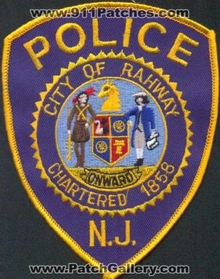 Rahway Police
Thanks to EmblemAndPatchSales.com for this scan.
Keywords: new jersey city of