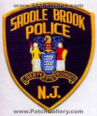 Saddle Brook Police
Thanks to EmblemAndPatchSales.com for this scan.
Keywords: new jersey