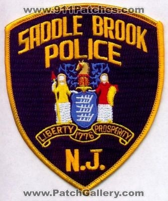 Saddle Brook Police
Thanks to EmblemAndPatchSales.com for this scan.
Keywords: new jersey