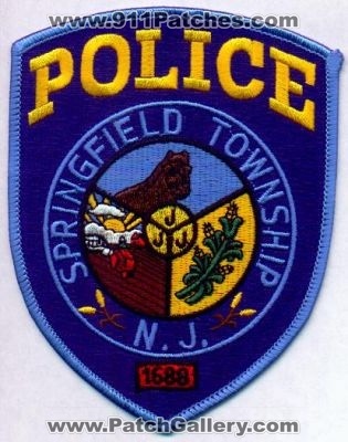 Springfield Township Police
Thanks to EmblemAndPatchSales.com for this scan.
Keywords: new jersey