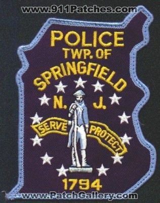 Springfield Police
Thanks to EmblemAndPatchSales.com for this scan.
Keywords: new jersey township of