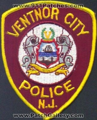 Ventor City Police
Thanks to EmblemAndPatchSales.com for this scan.
Keywords: new jersey