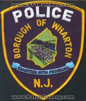 Wharton Police
Thanks to EmblemAndPatchSales.com for this scan.
Keywords: new jersey borough of