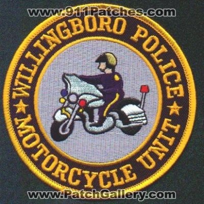 Willingboro Police Motorcycle Unit
Thanks to EmblemAndPatchSales.com for this scan.
Keywords: new jersey