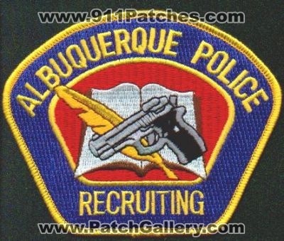 Albuquerque Police Recruiting
Thanks to EmblemAndPatchSales.com for this scan.
Keywords: new mexico