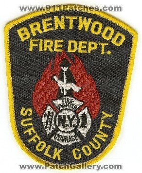 Brentwood Fire Dept
Thanks to PaulsFirePatches.com for this scan.
Keywords: new york department suffolk county