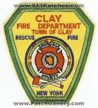 Clay Fire Department
Thanks to PaulsFirePatches.com for this scan.
Keywords: new york town of rescue onondaga county