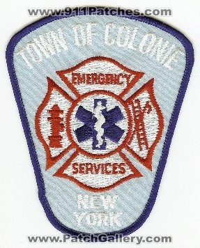 Colonie Emergency Services
Thanks to PaulsFirePatches.com for this scan.
Keywords: new york fire town of