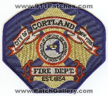 Cortland Fire Dept
Thanks to PaulsFirePatches.com for this scan.
Keywords: new york city of department