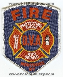 Department of Veterans Affairs Fire
Thanks to PaulsFirePatches.com for this scan.
Keywords: new york dva montrose