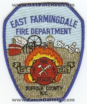 East Farmingdale Fire Department
Thanks to PaulsFirePatches.com for this scan.
Keywords: new york rescue suffolk county