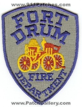 Fort Drum Fire Department
Thanks to PaulsFirePatches.com for this scan.
Keywords: new york ft us army