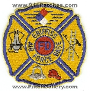 Griffis Air Force Base FD
Thanks to PaulsFirePatches.com for this scan.
Keywords: new york fire department usaf afb