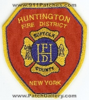 Huntington Fire District
Thanks to PaulsFirePatches.com for this scan.
Keywords: new york suffolk county