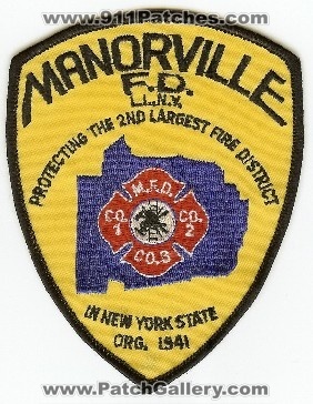 Manorville FD
Thanks to PaulsFirePatches.com for this scan.
Keywords: new york fire department long island company 1 2 3