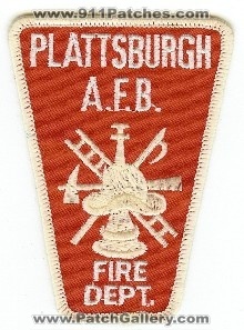 Plattsburgh AFB Fire Dept
Thanks to PaulsFirePatches.com for this scan.
Keywords: new york department usaf air force base
