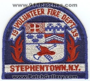 Stephentown Volunteer Fire Dept
Thanks to PaulsFirePatches.com for this scan.
Keywords: new york department