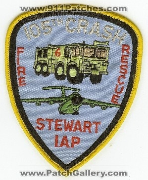 Stewart International Airport Fire Rescue
Thanks to PaulsFirePatches.com for this scan.
Keywords: new york iap cfr arff aircraft crash 105th usaf us air force