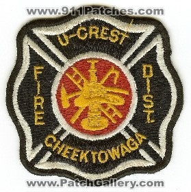 U Crest Fire Dist
Thanks to PaulsFirePatches.com for this scan.
Keywords: new york district cheektowaga