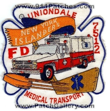Uniondale FD Medical Transport
Thanks to PaulsFirePatches.com for this scan.
Keywords: new york fire department