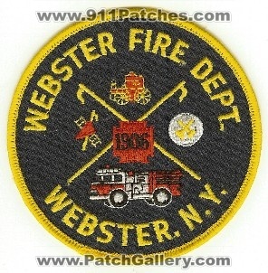 Webster Fire Dept
Thanks to PaulsFirePatches.com for this scan.
Keywords: new york department