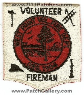 West Point Vol Fire Dept
Thanks to PaulsFirePatches.com for this scan.
Keywords: new york volunteer department fireman