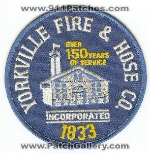 Yorkville Fire & Hose Co
Thanks to PaulsFirePatches.com for this scan.
Keywords: new york company