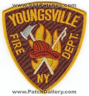 Youngsville Fire Dept
Thanks to PaulsFirePatches.com for this scan.
Keywords: new york department