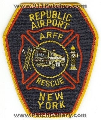 Republic Airport ARFF Rescue
Thanks to PaulsFirePatches.com for this scan.
Keywords: new york fire cfr aircraft crash