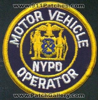 New York Police Department Motor Vehicle Operator
Thanks to EmblemAndPatchSales.com for this scan.
Keywords: nypd city of