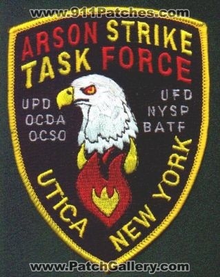 Arson Strike Task Force
Thanks to EmblemAndPatchSales.com for this scan.
Keywords: new york police utica ufd nypd batf upd ocda ocso