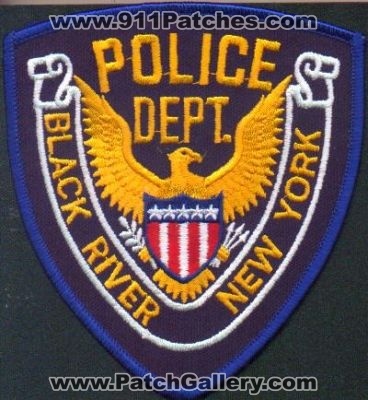 Black River Police Dept
Thanks to EmblemAndPatchSales.com for this scan.
Keywords: new york department