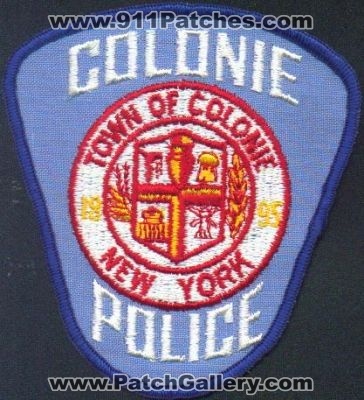 Colonie Police
Thanks to EmblemAndPatchSales.com for this scan.
Keywords: new york town of