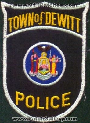 Dewitt Police
Thanks to EmblemAndPatchSales.com for this scan.
Keywords: new york town of