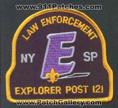 New York State Police Law Enforcement Explorer Post 121
Thanks to EmblemAndPatchSales.com for this scan.
Keywords: nysp