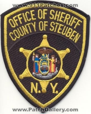 Steuben County Sheriff
Thanks to EmblemAndPatchSales.com for this scan.
Keywords: new york office of