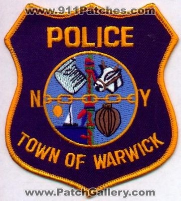 Warwick Police
Thanks to EmblemAndPatchSales.com for this scan.
Keywords: new york town of