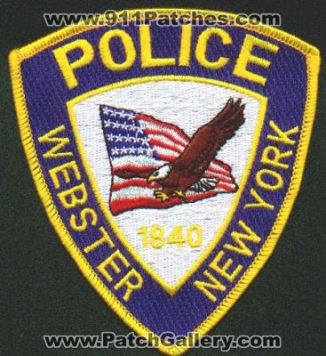 Webster Police
Thanks to EmblemAndPatchSales.com for this scan.
Keywords: new york