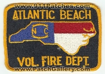 Atlantic Beach Vol Fire Dept
Thanks to PaulsFirePatches.com for this scan.
Keywords: north carolina volunteer department
