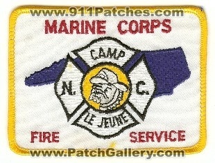 Camp LeJeune Fire Service
Thanks to PaulsFirePatches.com for this scan.
Keywords: north carolina usmc united states marine corps le jeune