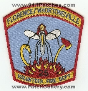 Florence Whortonsville Volunteer Fire Dept 25
Thanks to PaulsFirePatches.com for this scan.
Keywords: north carolina department