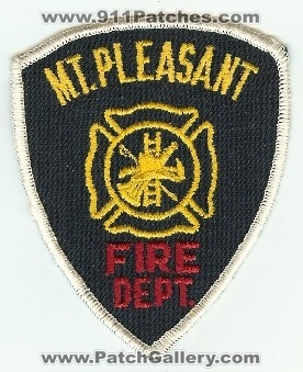 Mount Pleasant Fire Dept
Thanks to PaulsFirePatches.com for this scan.
Keywords: north carolina department mt