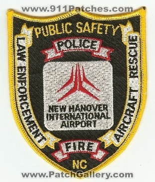 New Hanover County Airport Aircraft Rescue Fire Police
Thanks to PaulsFirePatches.com for this scan.
Keywords: north carolina law enforcement cfr arff crash public safety dps