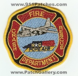 Pope AFB Crash Fire Rescue
Thanks to PaulsFirePatches.com for this scan.
Keywords: north carolina air force base usaf cfr arff aircraft