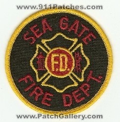 Sea Gate Fire Dept
Thanks to PaulsFirePatches.com for this scan.
Keywords: north carolina department