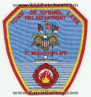Spring Lake Fire Department
Thanks to PaulsFirePatches.com for this scan.
Keywords: north carolina town of ft fort braff pope aft air force base usaf