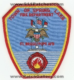Spring Lake Fire Department
Thanks to PaulsFirePatches.com for this scan.
Keywords: north carolina town of ft fort braff pope aft air force base usaf